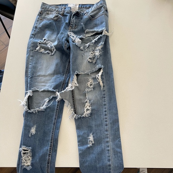 Super distressed boyfriend ONE DENIM jeans - Picture 5 of 5